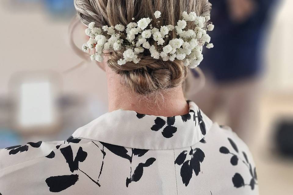 Chignon bas bohème