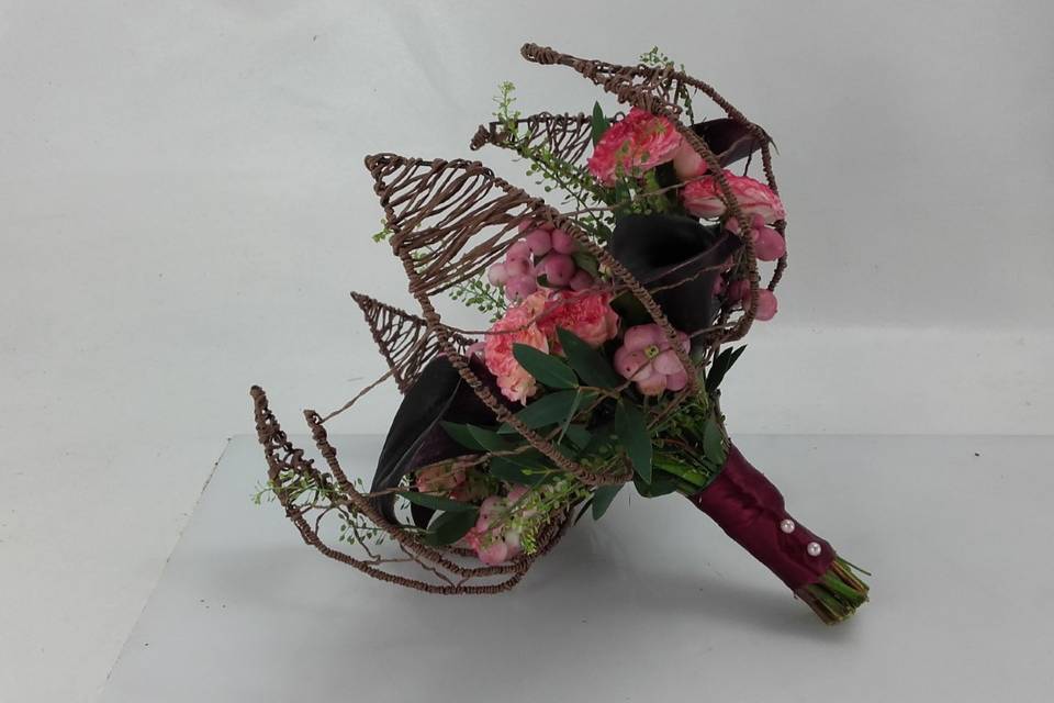 Bouquet de mariée structure