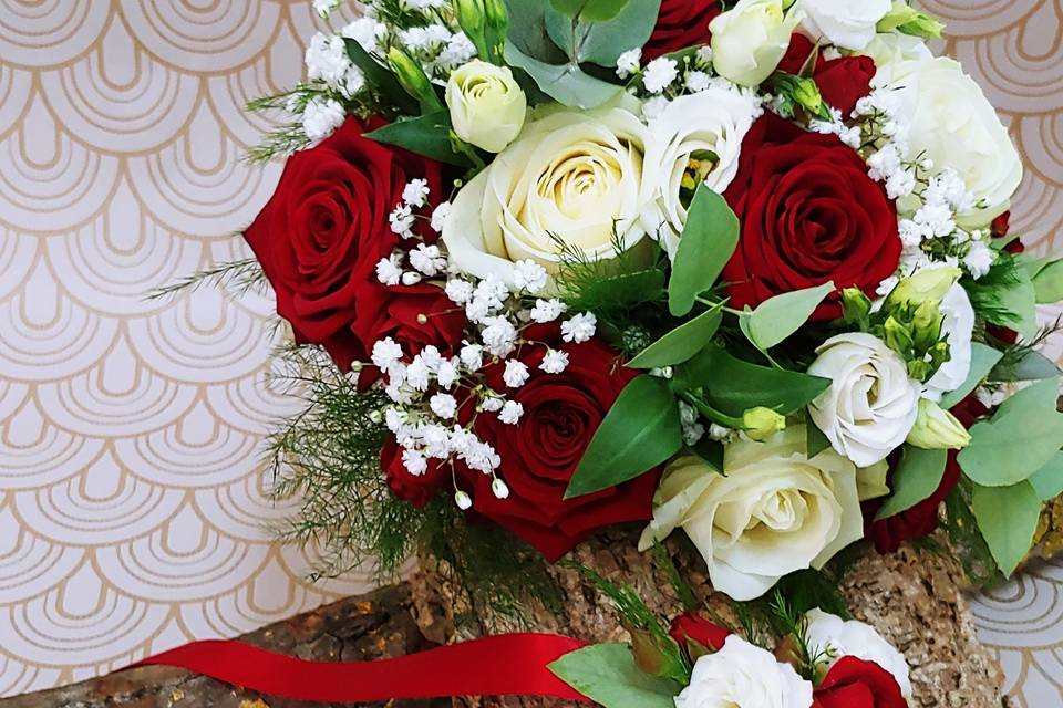 Bouquet de mariée, bracelet,..