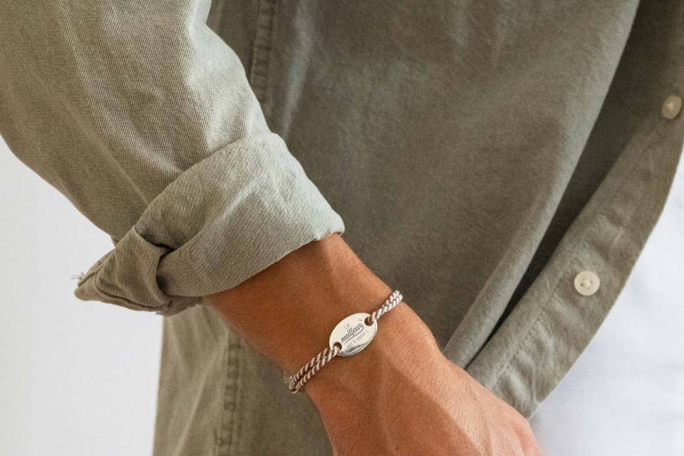 Bracelet argent homme