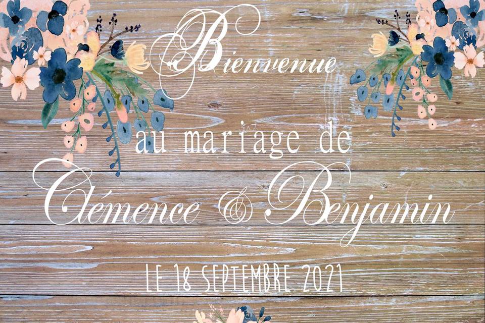 Tableau mariage