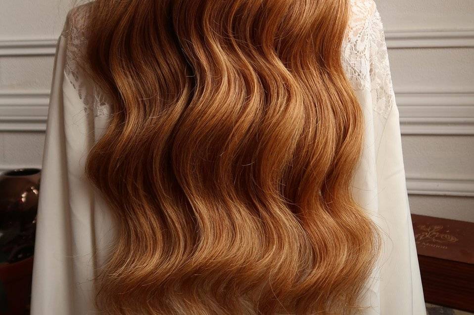 Glam Waves sur cheveux longs