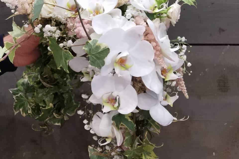 Bouquet de mariée cascade