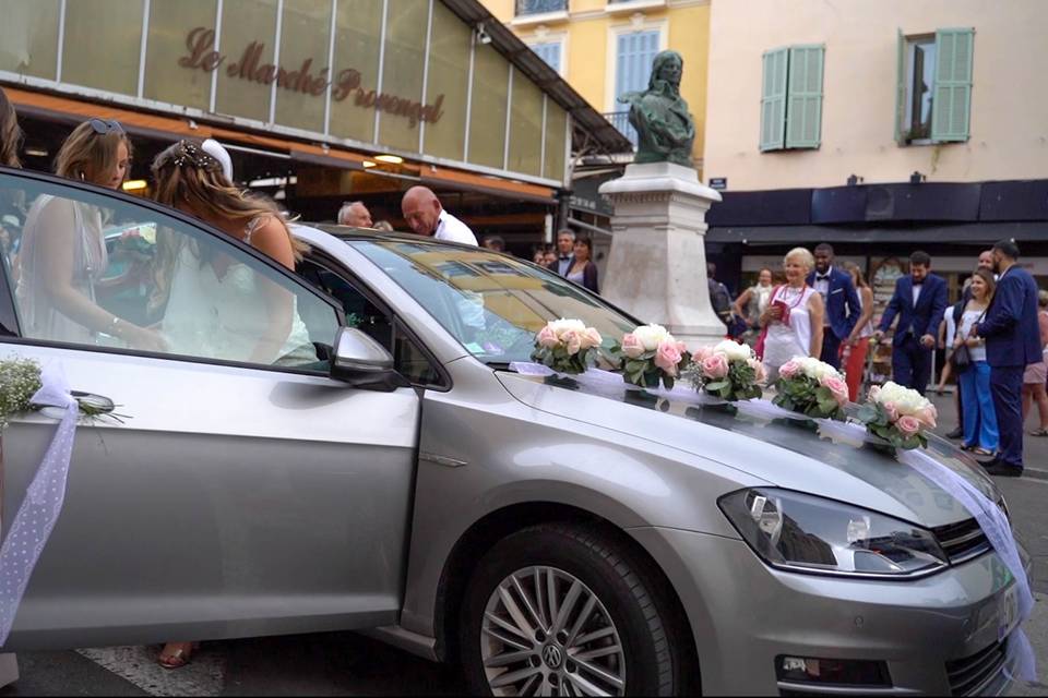 Voiture mariée - Mairie