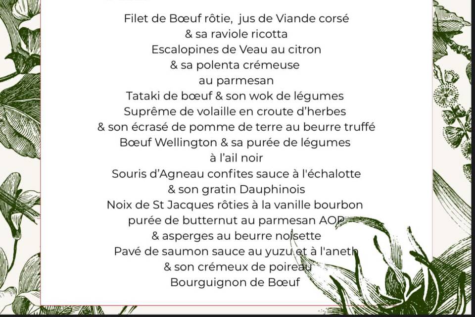 Menu type