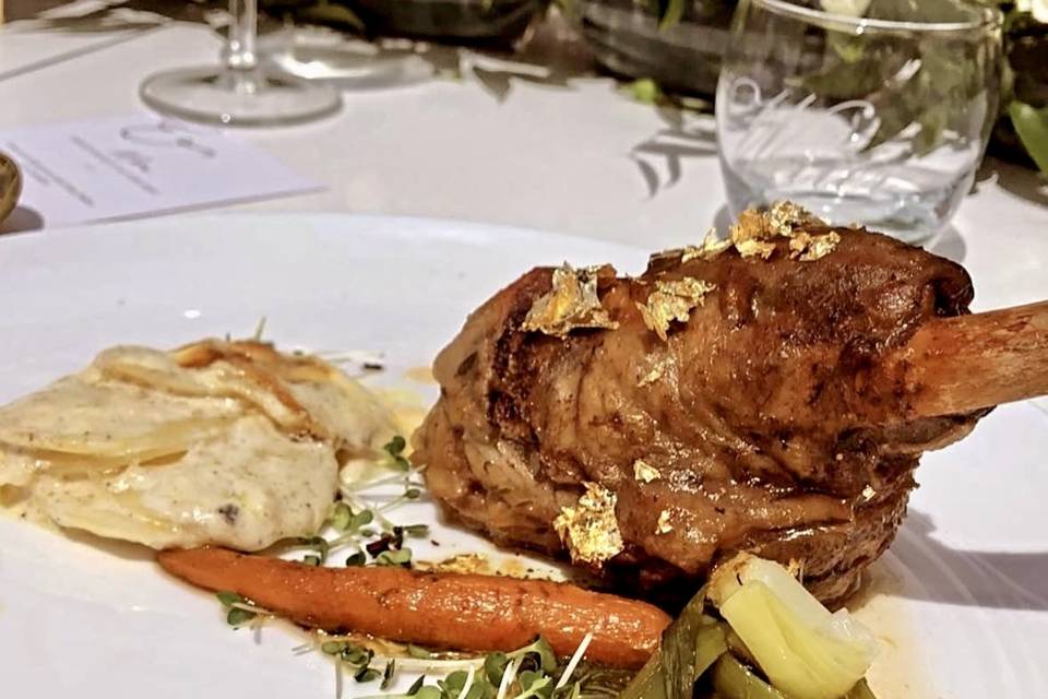 Souris d’agneau assiette