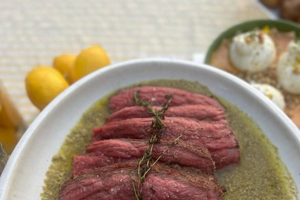 Pièce de bœuf sauce secrète