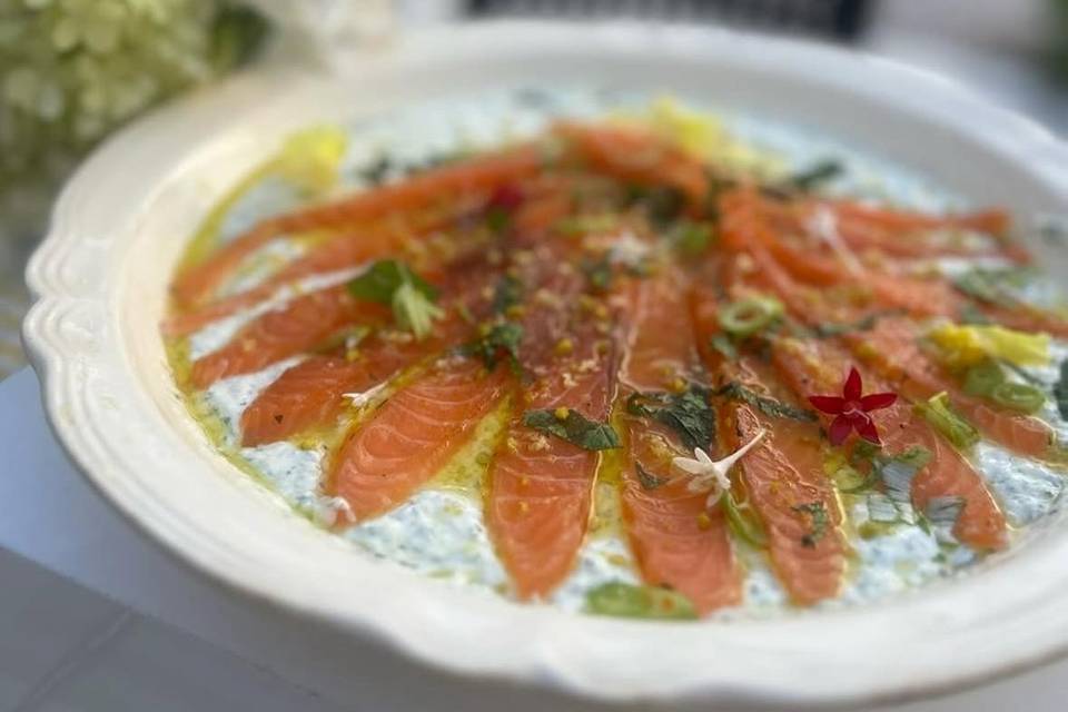 Gravlax de saumon
