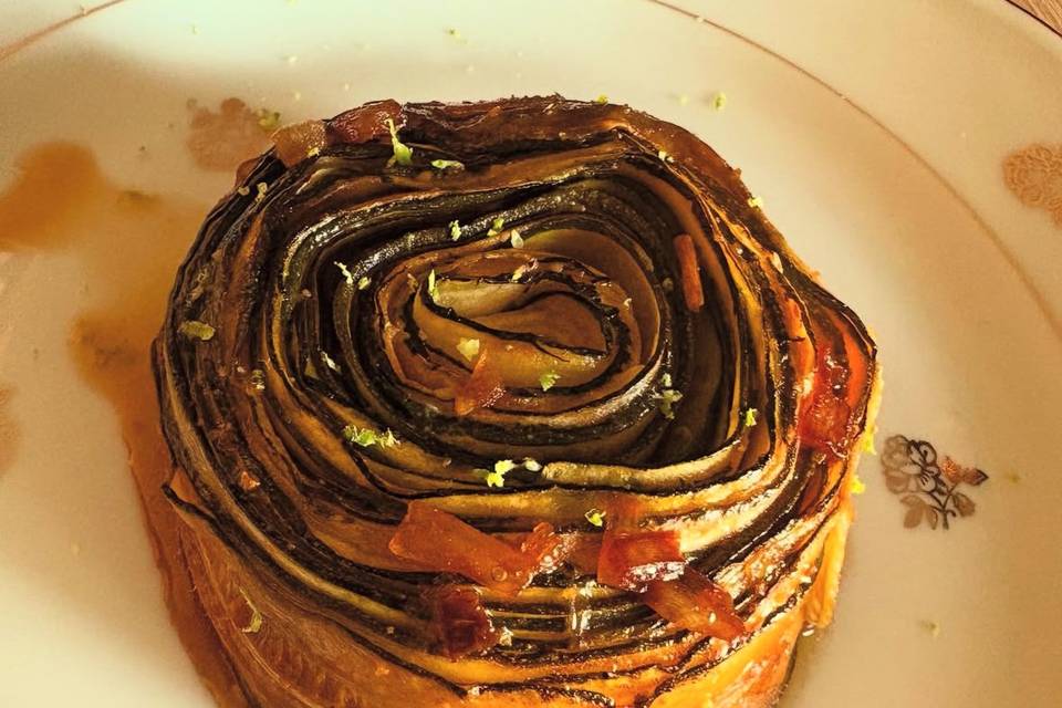 Rouleaux de courgette au soja
