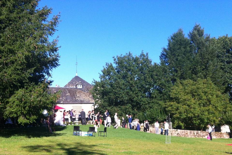 Le parc côté terrasse