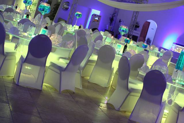 Mise en place lumière chaises