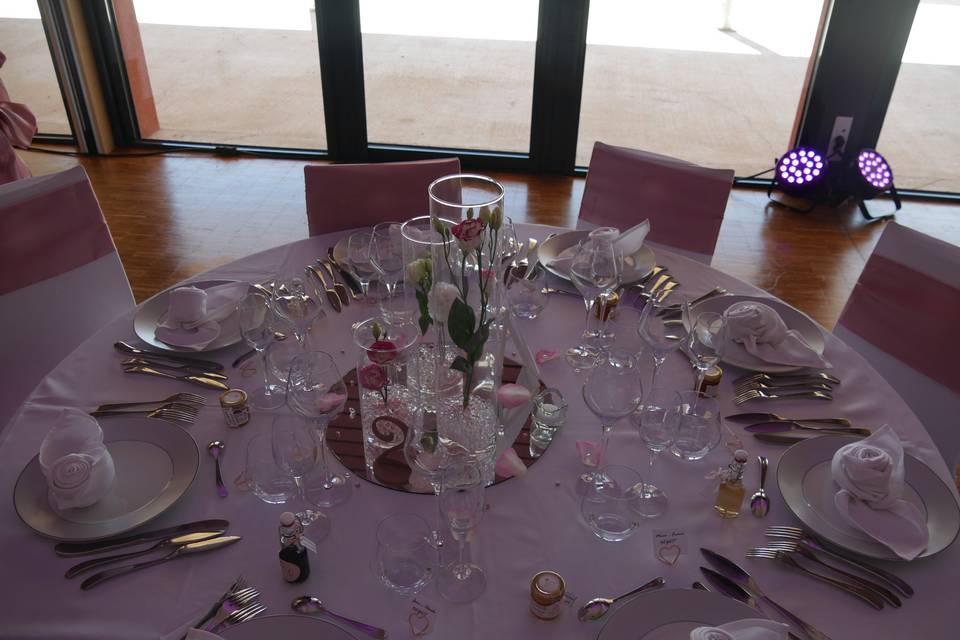 Centre de table des invités