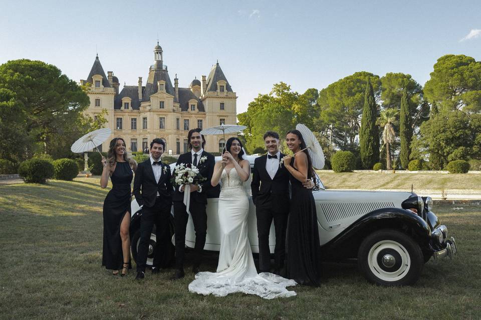 Mariage dans le parc