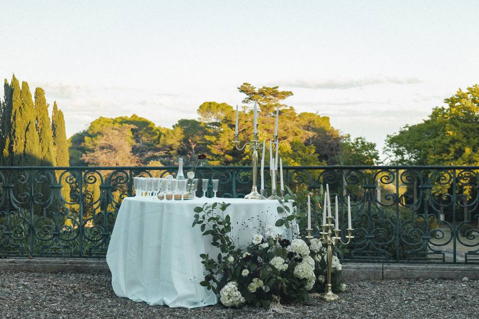 Dîner sur la terrasse