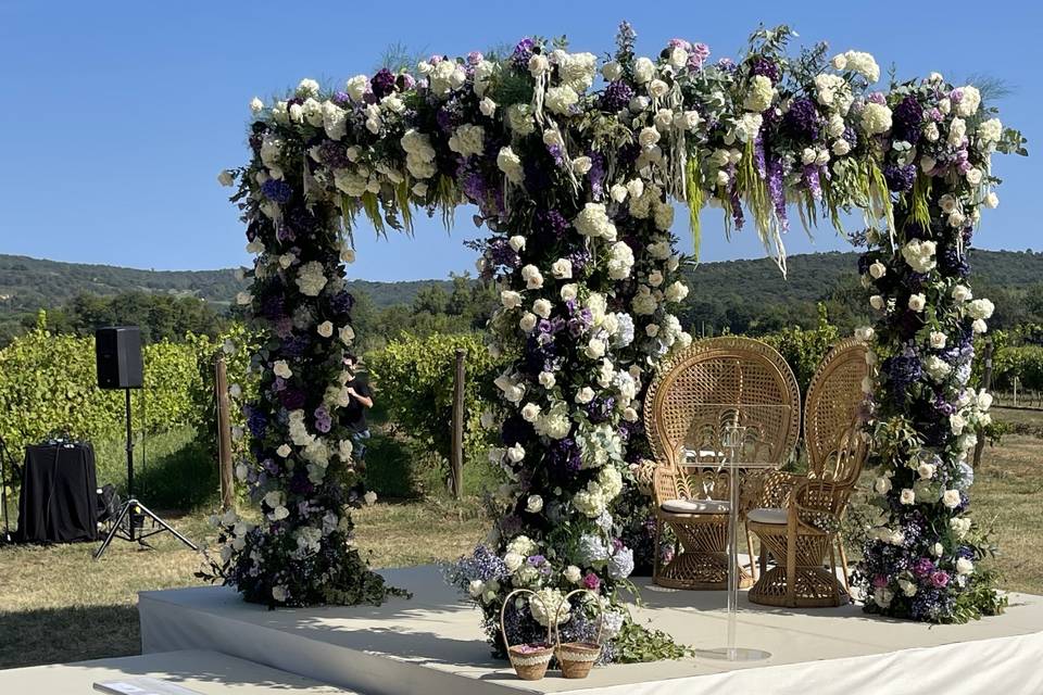 Mariage dans les vignes