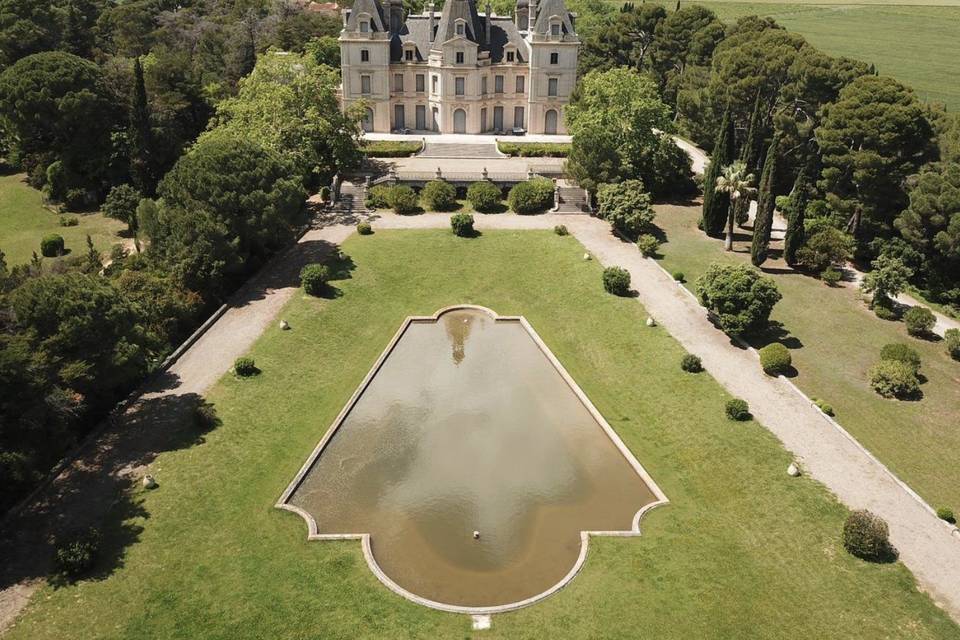 Château vu des airs
