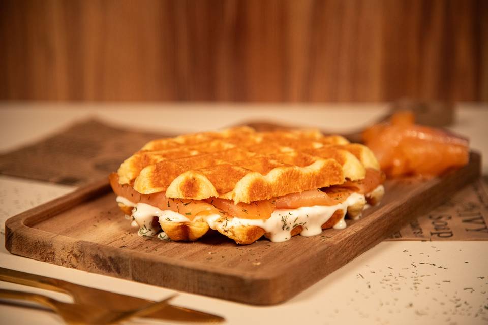 Gaufre salée La Saumon