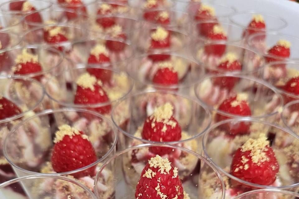 Verrine fruits rouges