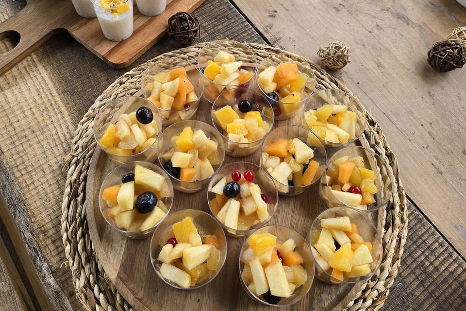 Salade de fruits et chè mangue