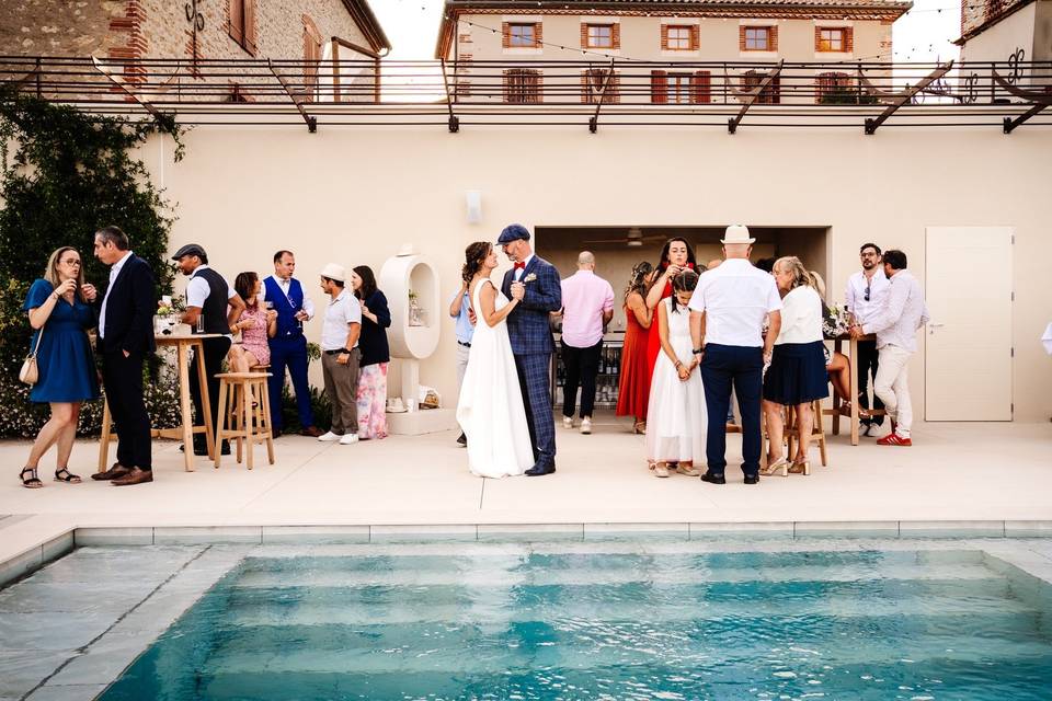 Vin d’honneur à la piscine