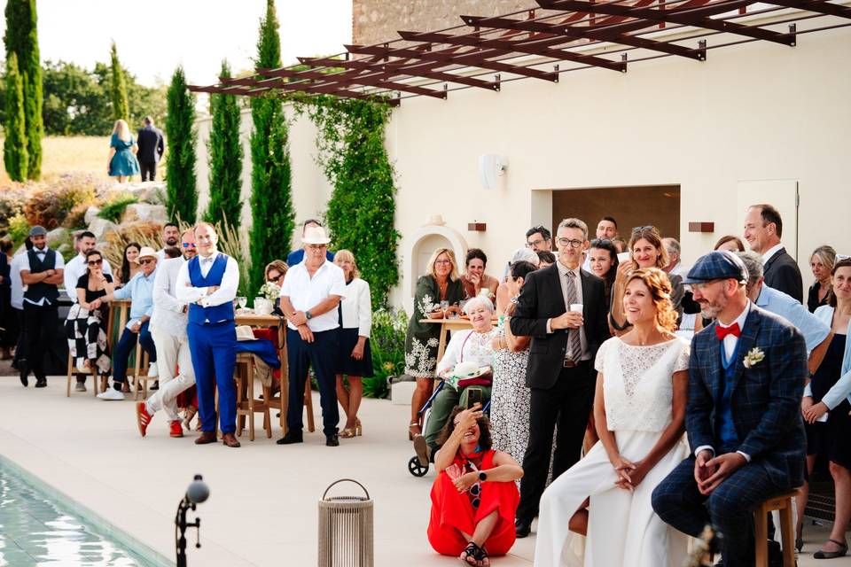Vin d’honneur à la piscine