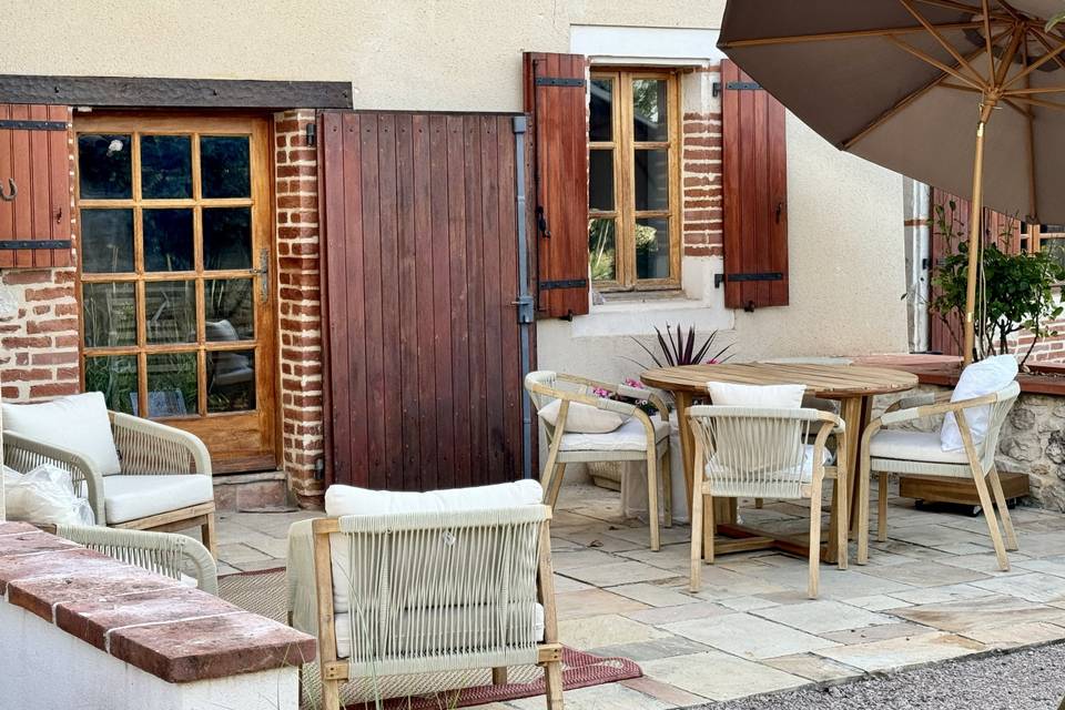 Terrasse gite des mariés