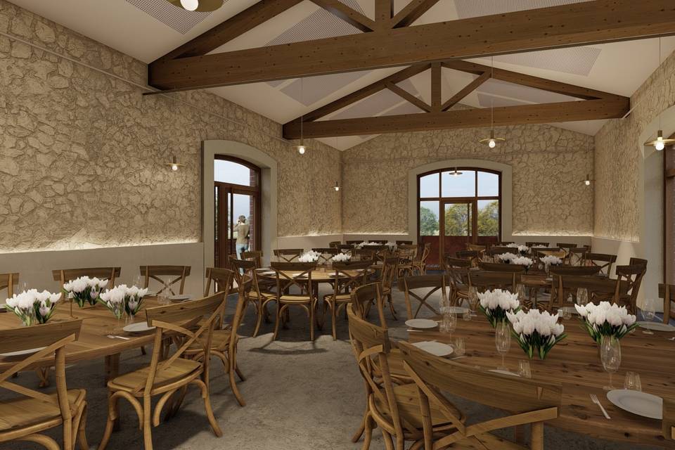 Grange - salle de diner