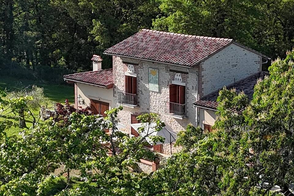 Gite 2 chambres vue du ciel