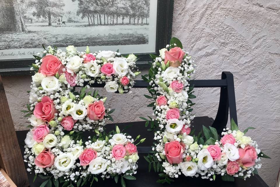 Bouquet de mariée rose et blan