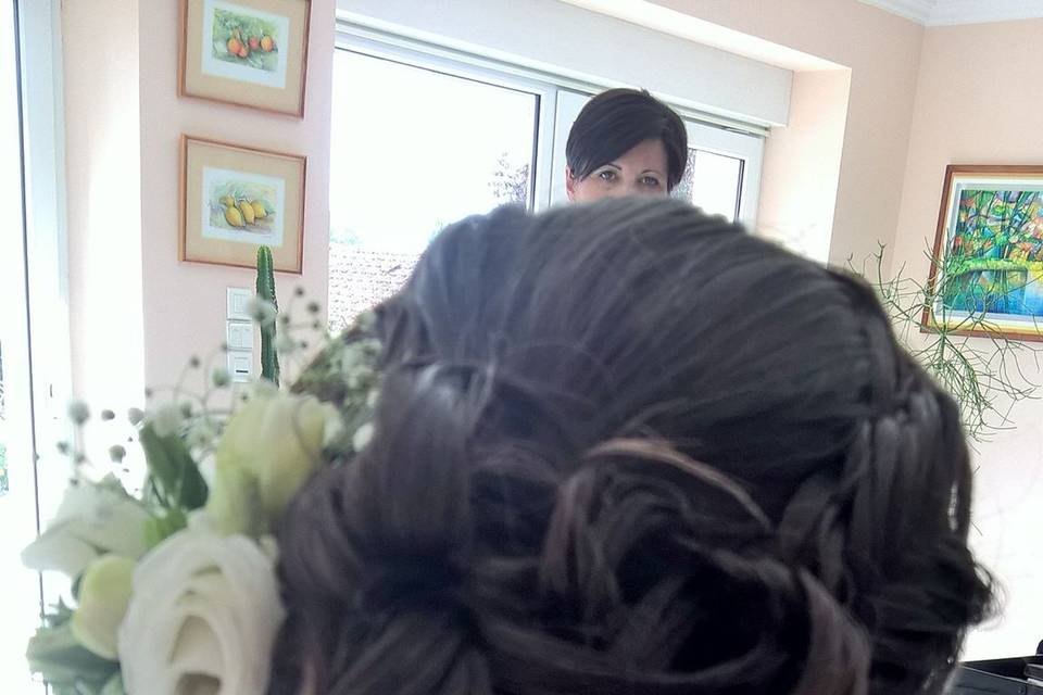 Chignon centré