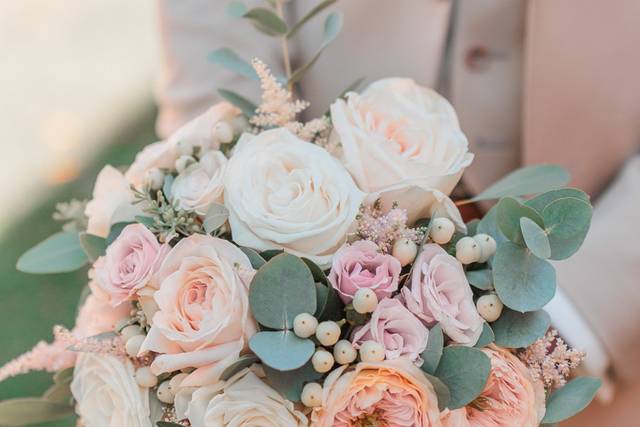 Rose et marguerite