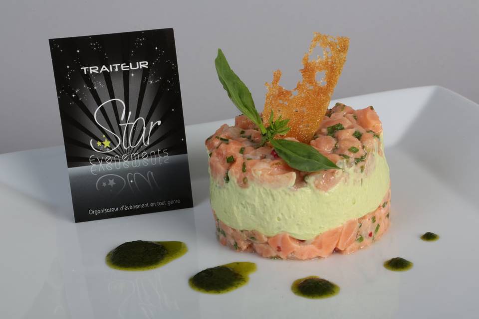 Le tartare de saumon