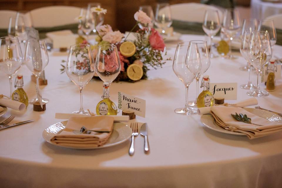 Dressage de tables