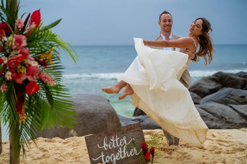 Mariage aux Seychelles