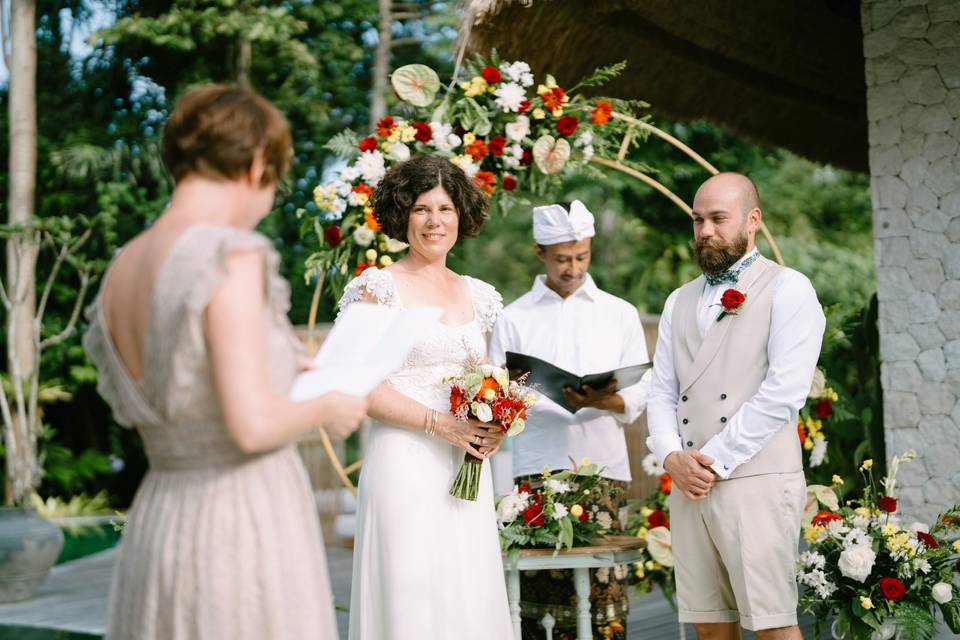 Mariage en villa à Bali