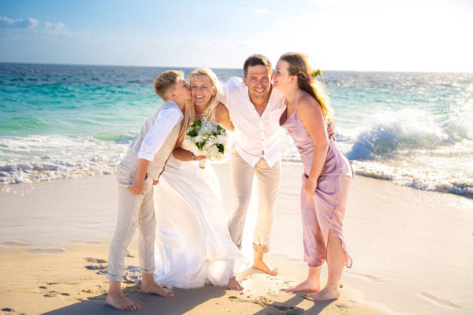 Mariage sur banc de sable