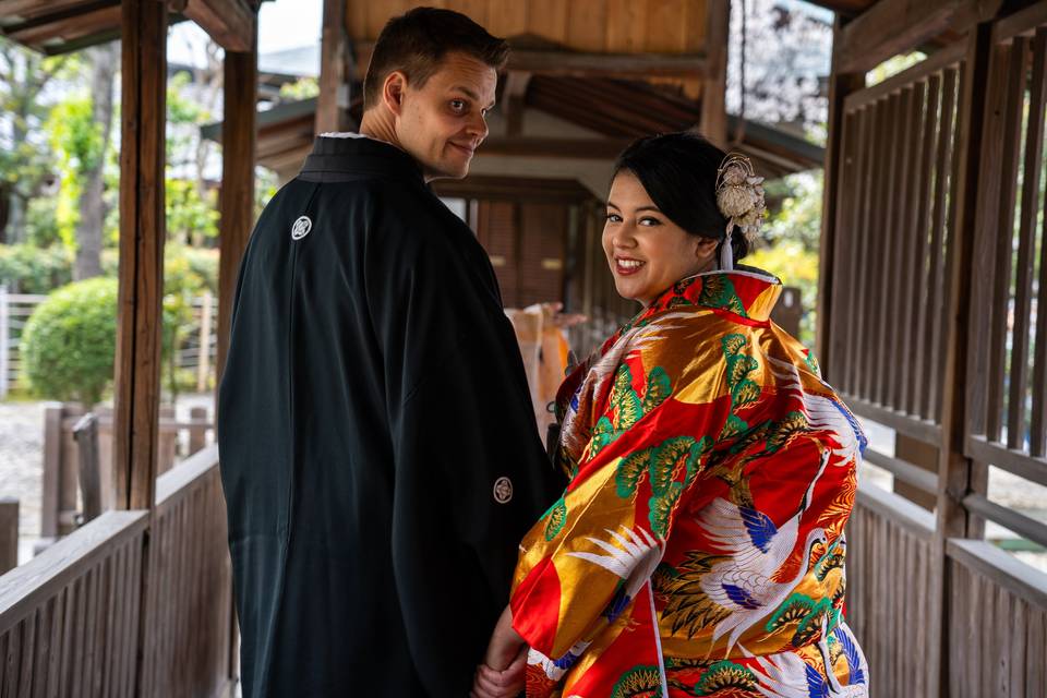 Mariage au Japon en Kimono