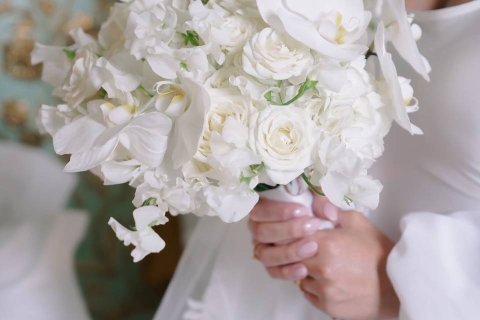 Bouquet mariée blanc
