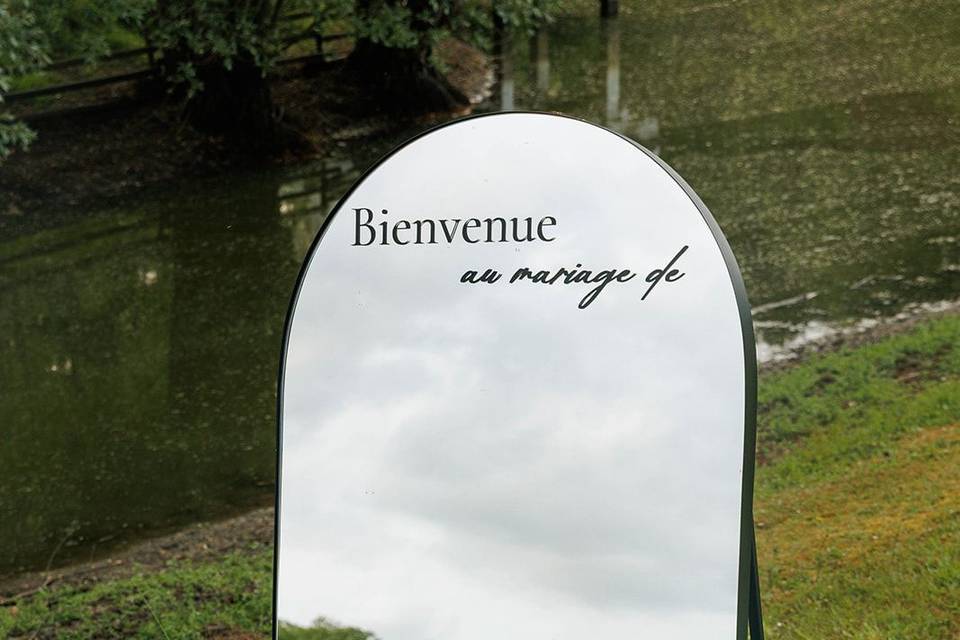 Blanc - butte ronde mirroir
