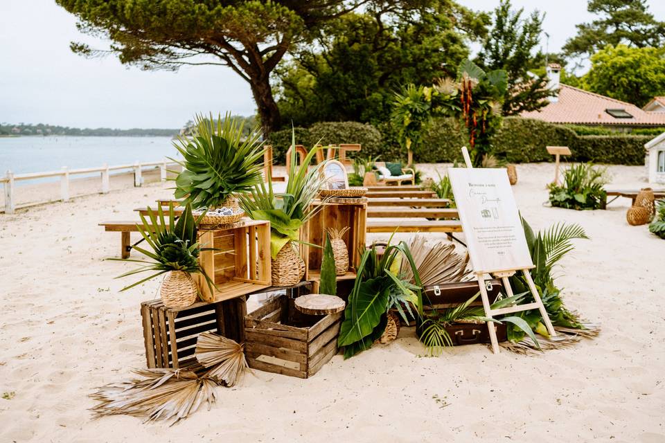 Mariage jungle les landes