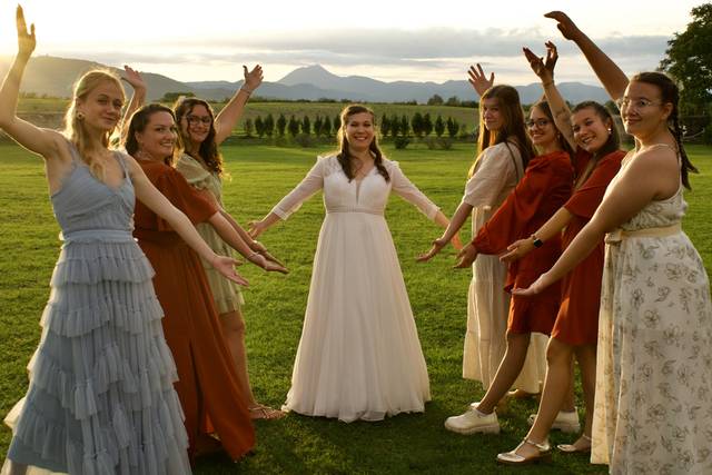 La mariée et ses amies