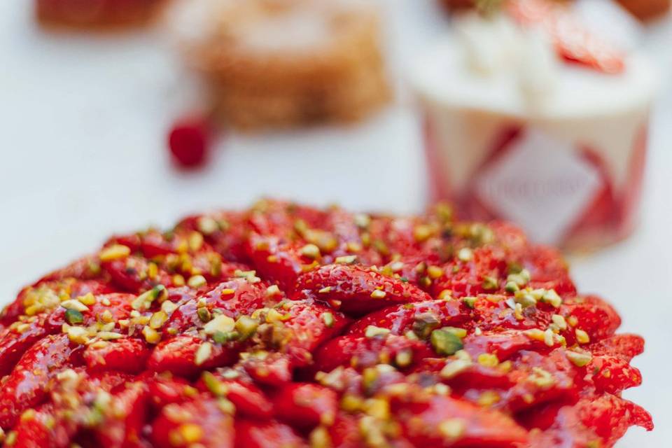 Tarte framboises