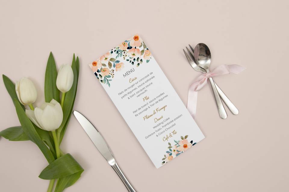 Menu papier