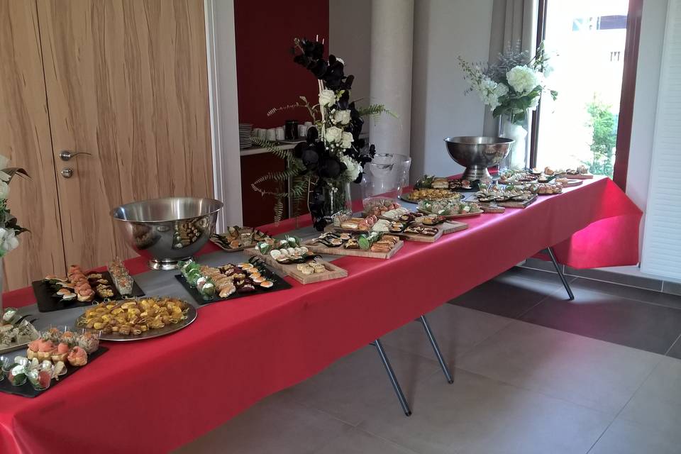 Buffet en salle