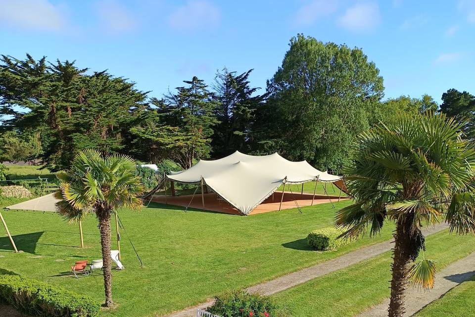 Sur la terrasse