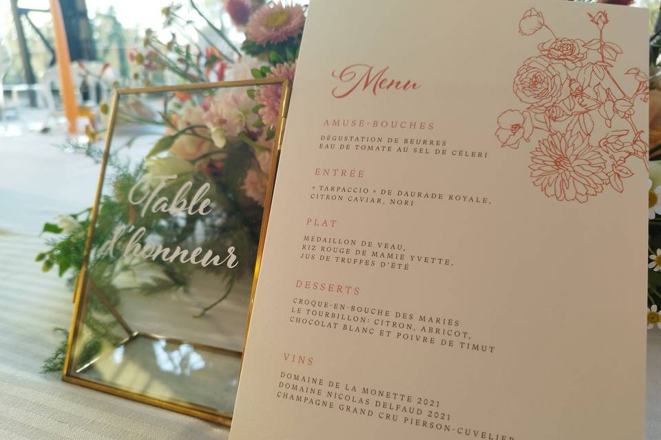 Votre menu