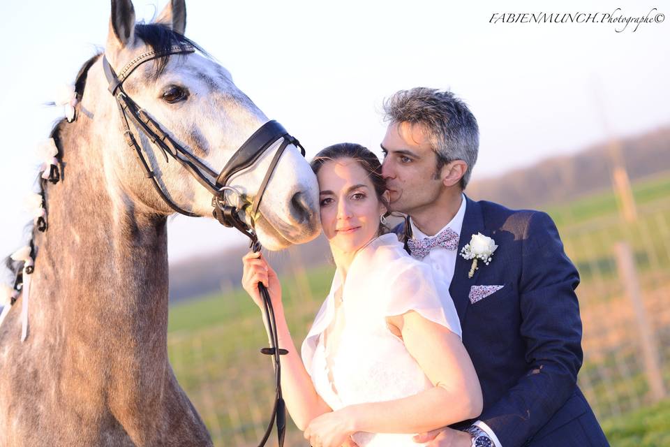 Couple & cheval
