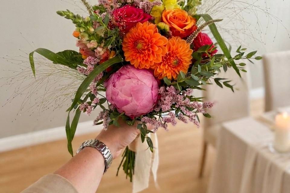 Bouquet de mariée champêtre