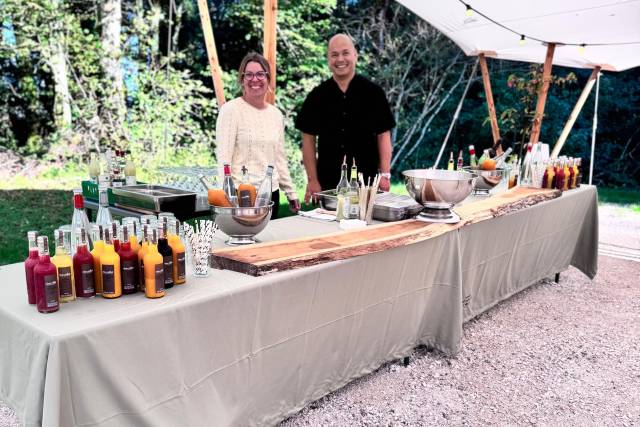 Bar sous la tente nomade