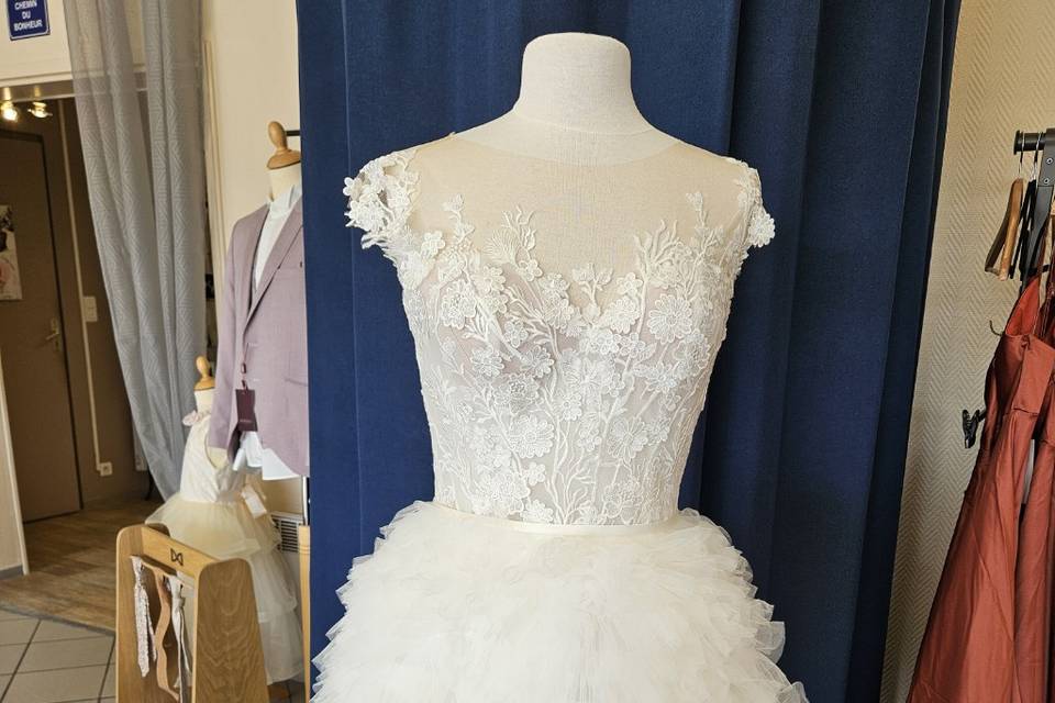 Robe de mariée courte